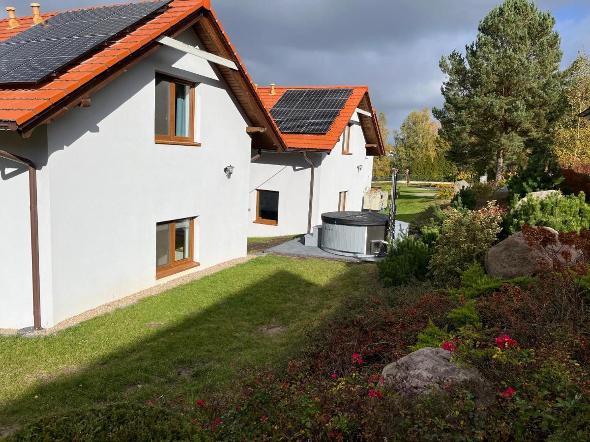 Malinowe Wzgórze domki 90 m2 z sauną i balią Krzeszna Exterior foto